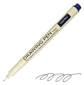 コクヨ-ドローイングペン-Drawing-Pen--0-5mm-水性顔料-KE-SP7-RB-ロイヤルブルー | 1 | ブング・ステーション