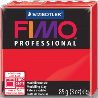 ステッドラー-CLAY-FIMO-オーブンクレイ-フィモ-プロフェッショナル-＜ピュアレッド＞-8004-200 | 1 | ブング・ステーション
