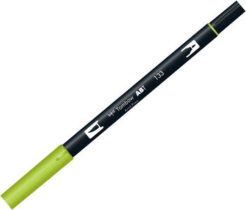 トンボ鉛筆-水性マーカー-ＡＢ－Ｔ＜Chartreuse-シャルトリューズ-＞-デュアルブラッシュペン-AB-T133 | 1 | ブング・ステーション