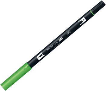 トンボ鉛筆-水性マーカー-ＡＢ－Ｔ＜Willow-Green-ウィローグリーン-＞-デュアルブラッシュペン-AB-T173 | 1 | ブング・ステーション